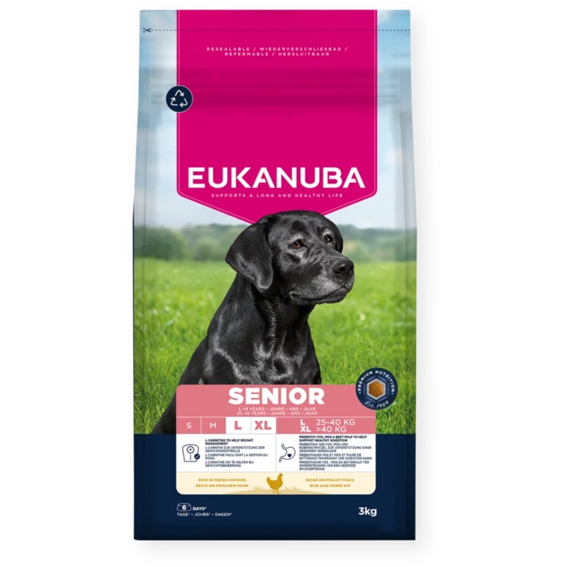 Eukanuba Senior Large Breed Fresh Chicken Dry Dog Food 30 LB