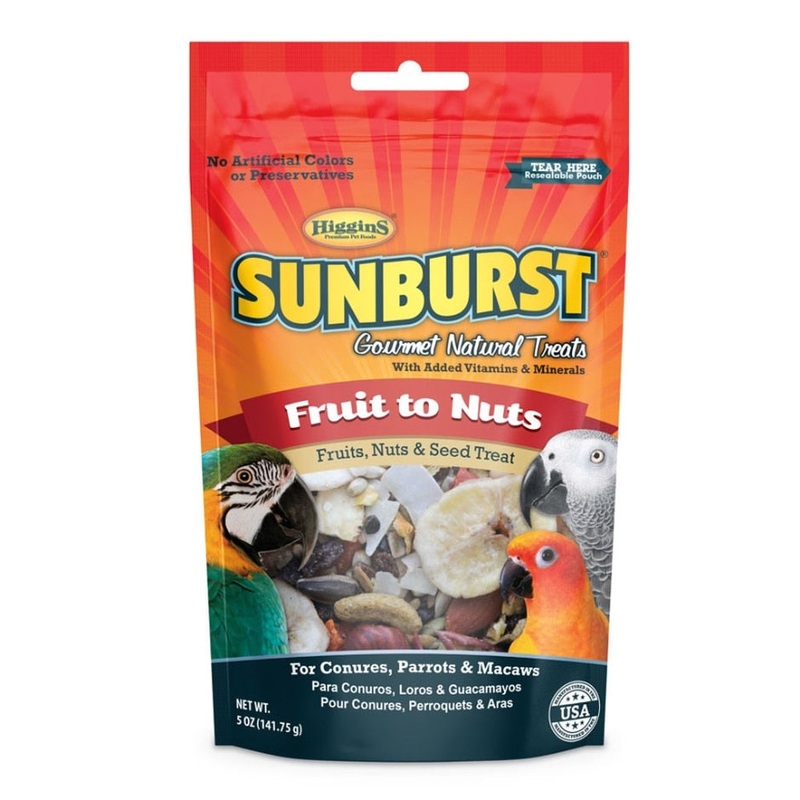 Higgins Sunburst Gourmet Natural Avian Treat 1 OZ LEAFY GRNS/HERB