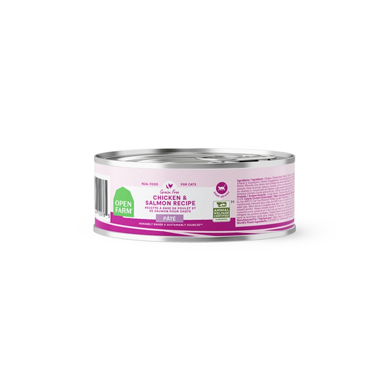Open Farm Chicken & Salmon Pt for Cats 5.3 oz can